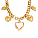 Cœur Sacré – Golden Sacred Heart Necklace