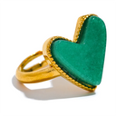 Candy Hearts – Adjustable Natural Stone Ring
