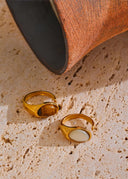 Tigresse Dorée – Open Tiger Eye Stone Ring