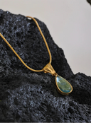 Larme Verte – Green Crystal Necklace