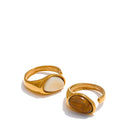 Tigresse Dorée – Open Tiger Eye Stone Ring