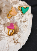 Candy Hearts – Adjustable Natural Stone Ring
