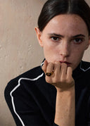 Tigresse Dorée – Open Tiger Eye Stone Ring