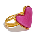 Candy Hearts – Adjustable Natural Stone Ring
