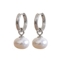 Perle Élégante – Pendientes Aros Perlas