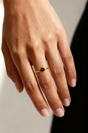 Éclat Brun – Minimalist Natural Stone Ring